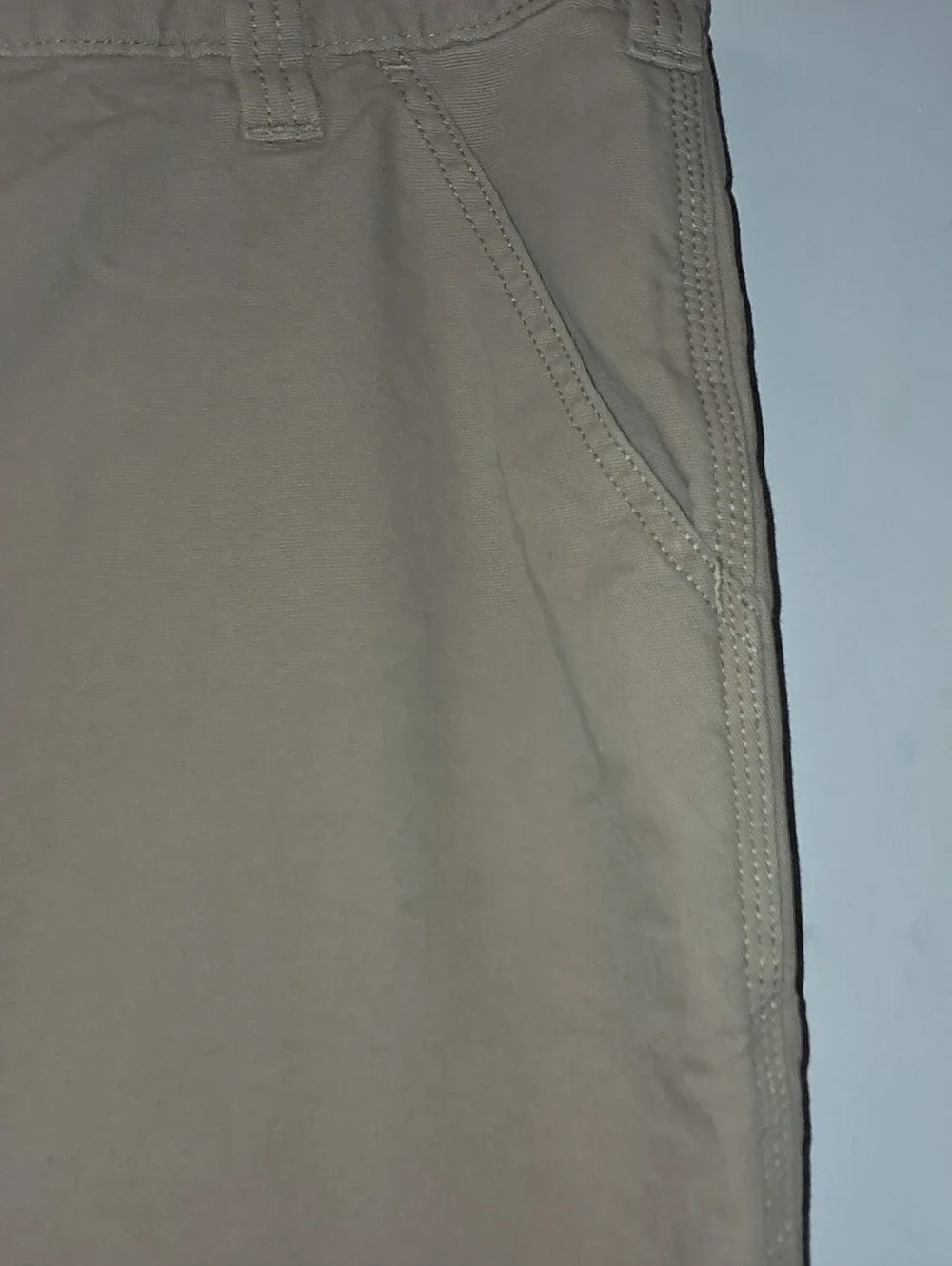 Carhartt Rugged Flex Mens 38x32 Relaxed Fit Canvas Work Pants. BN2291-M Tan
